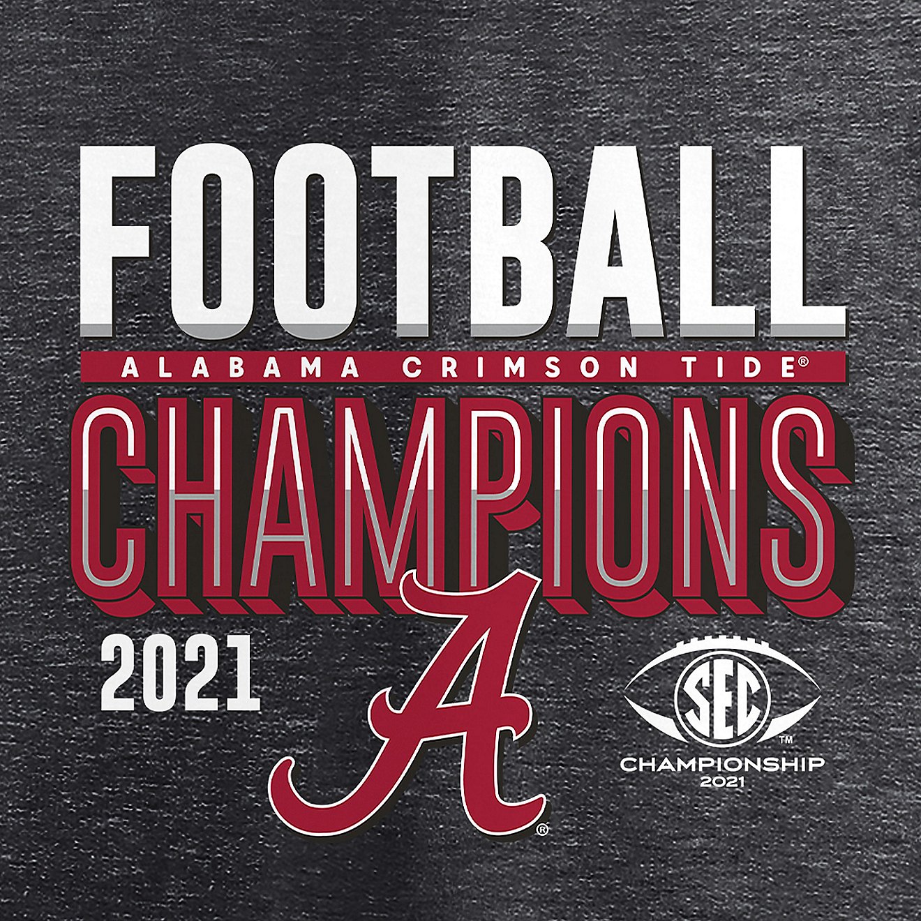 University of Alabama Men's 2021 SEC Champs Locker Room Short Sleeve T-shirt - view number 4