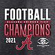 University of Alabama Men's 2021 SEC Champs Locker Room Short Sleeve T-shirt                                                     - view number 4 image