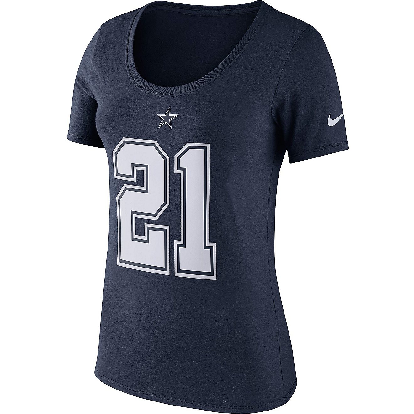 Nike Women's Dallas Cowboys Ezekiel Elliott 21 Player Pride T-shirt                                                              - view number 2