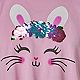BCG Girls’ Bunny Flower Crown Flip Sequin Tie T-shirt                                                                          - view number 3 image