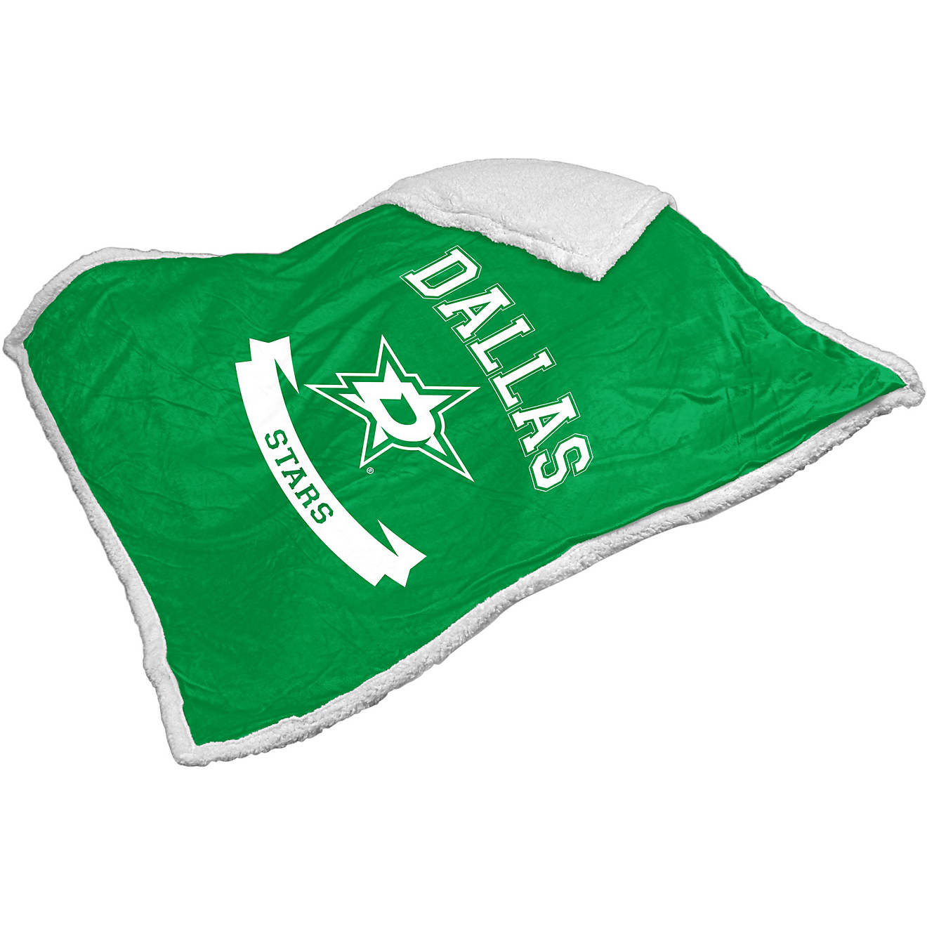 Logo Brands Dallas Stars Printed Silk Touch Sherpa Blanket                                                                       - view number 1