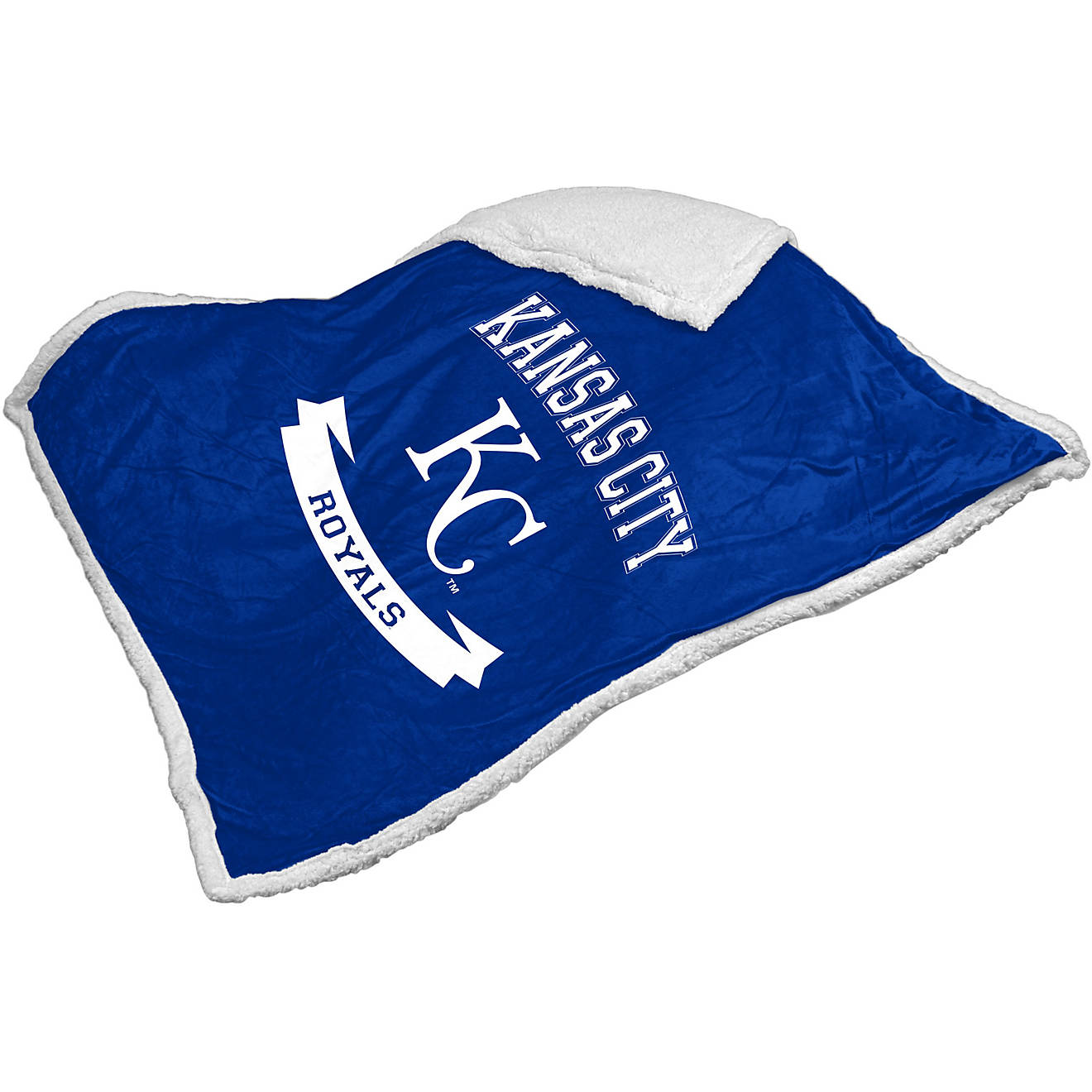 Logo Brands Kansas City Royals Printed Silk Touch Sherpa Blanket                                                                 - view number 1