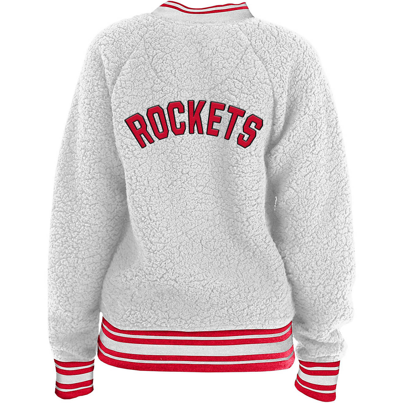 New Era Women's Houston Rockets Full-Zip Sherpa Jacket                                                                           - view number 1