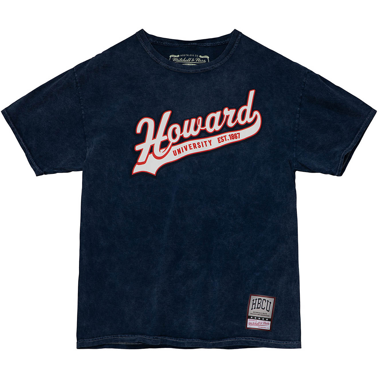 Mitchell & Ness Men's Howard University Tailsweep Tie Dye T-shirt                                                                - view number 1