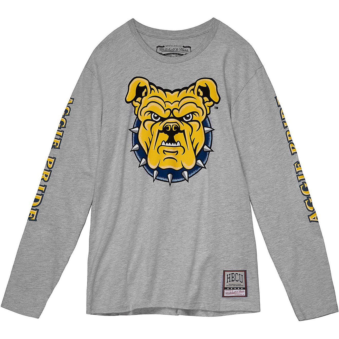 Mitchell & Ness Men's North Carolina A&T University Pride Long Sleeve T-shirt                                                    - view number 1