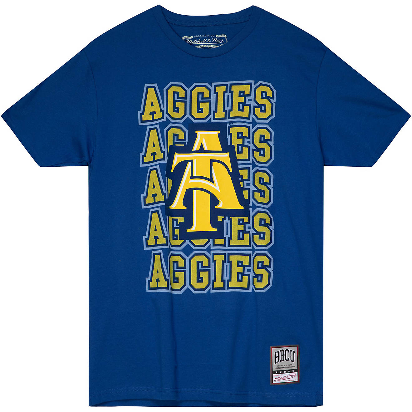 Mitchell & Ness Men's North Carolina A&T University Repeater Short Sleeve T-shirt                                                - view number 1