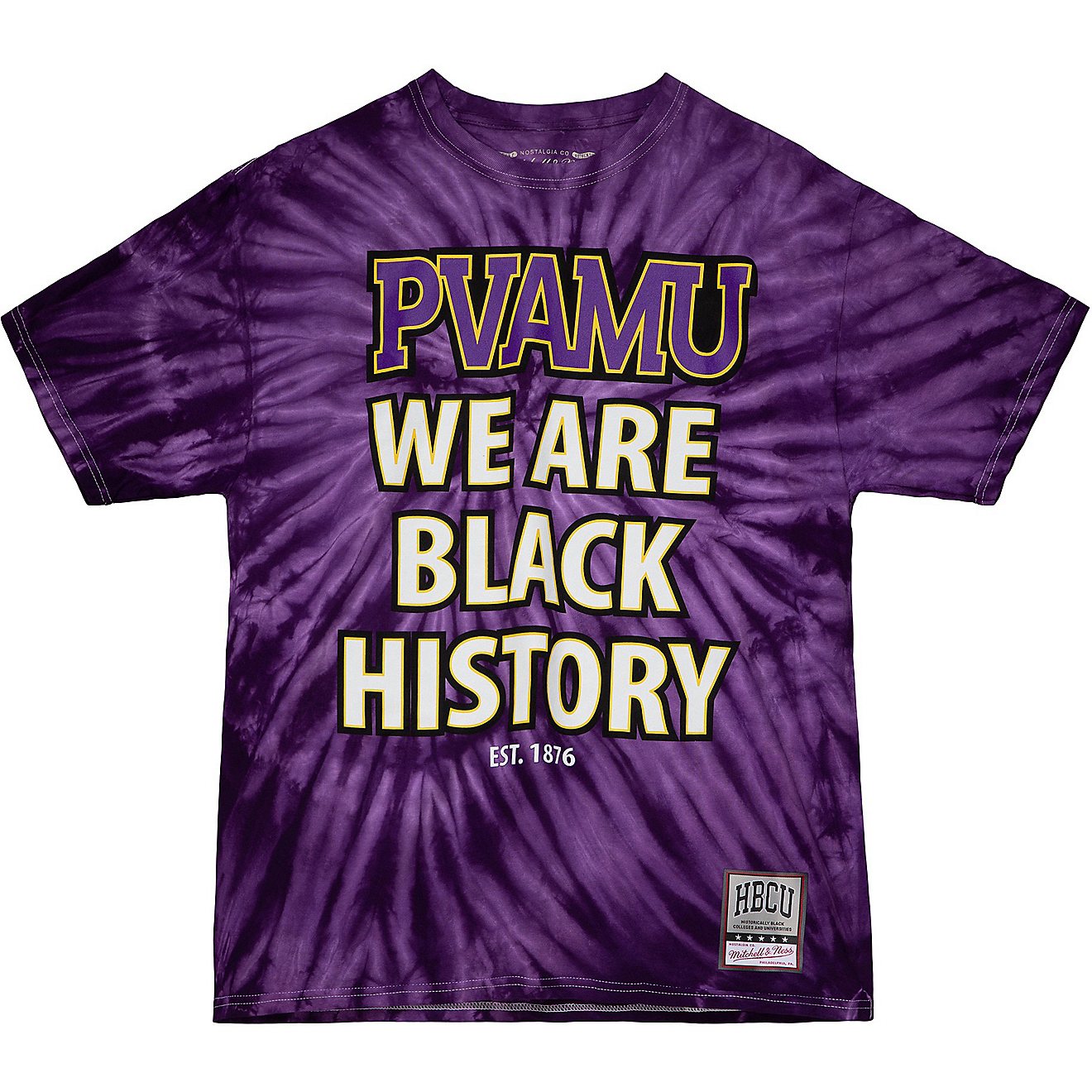 Mitchell & Ness Men's Prairie View A&M University We Are Tie Dye Short Sleeve T-shirt                                            - view number 1