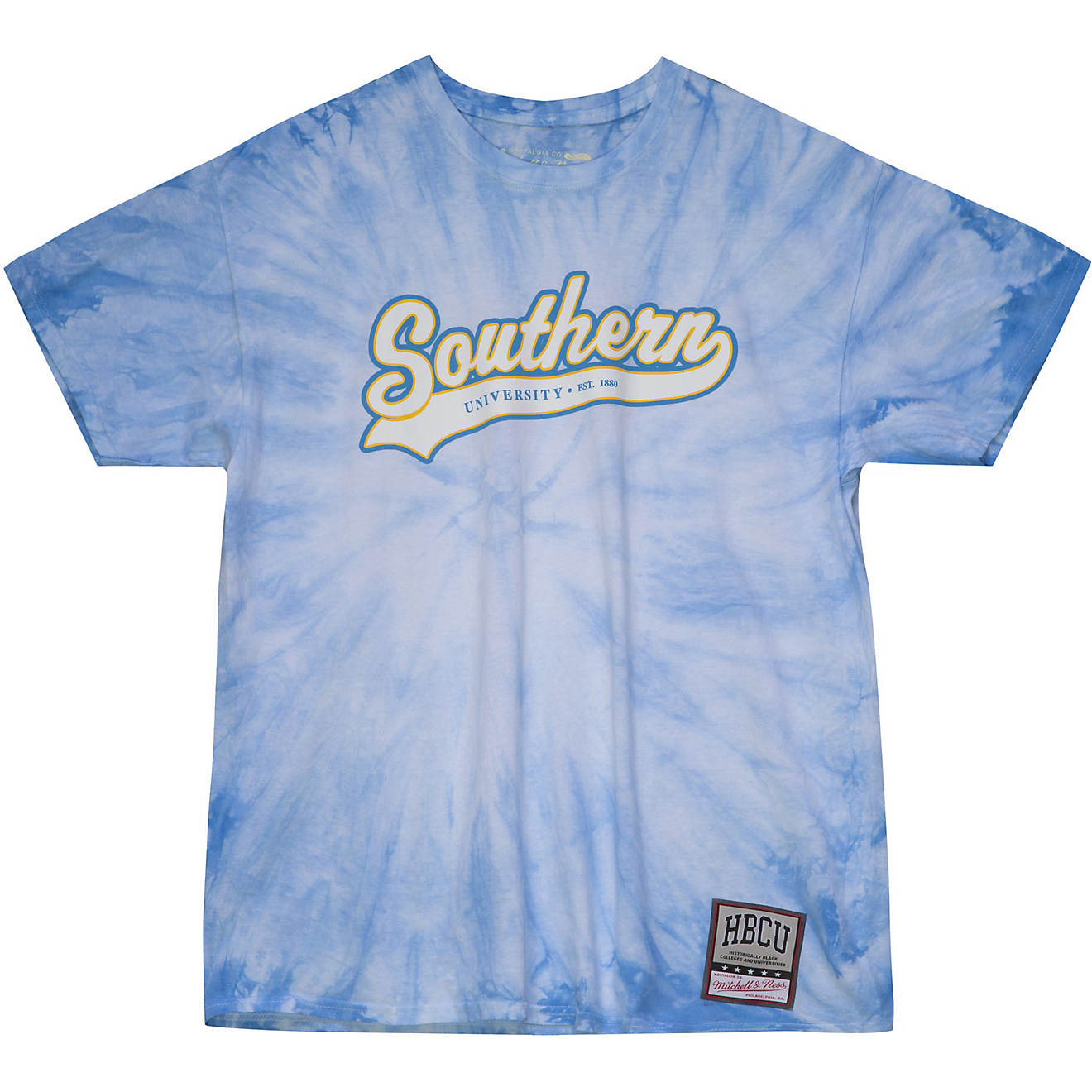 Mitchell & Ness Men's Southern University Tailsweep Tie Dye T-shirt                                                              - view number 1