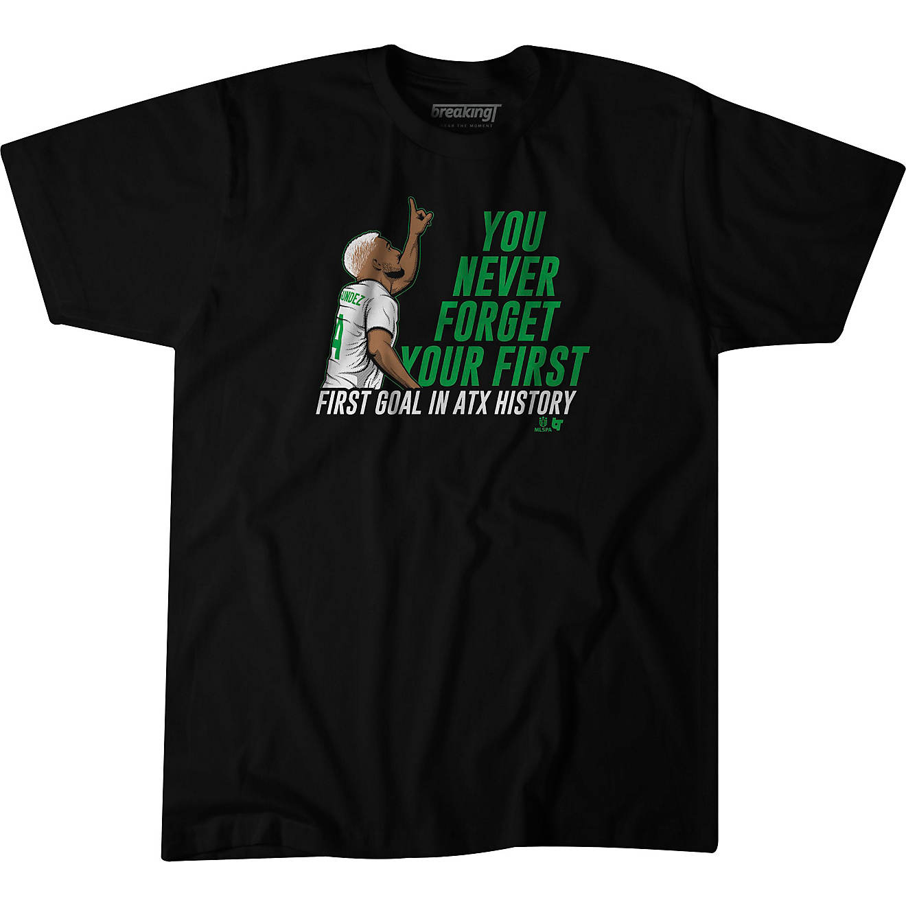 Breaking T Men's Austin FC You Never Forget Graphic T-shirt                                                                      - view number 1