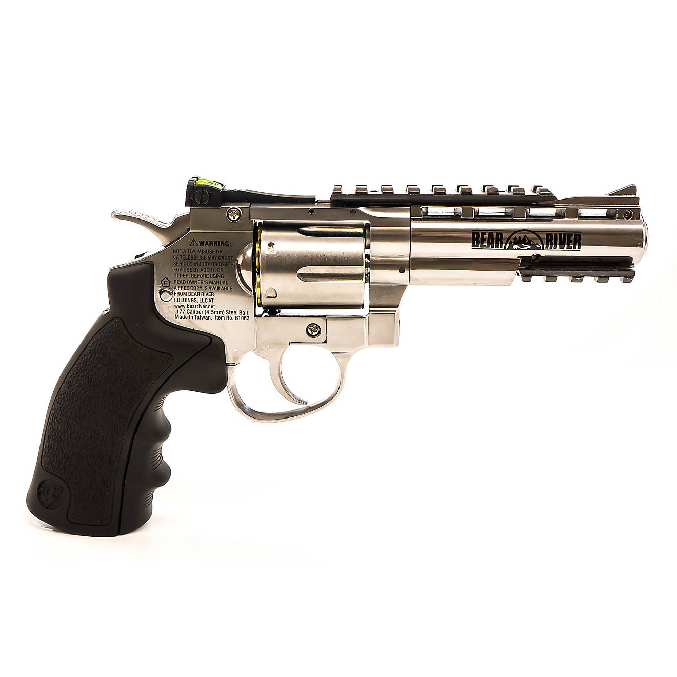 Barra Airguns Exterminator 4 in Nickel BB Revolver                                                                               - view number 1