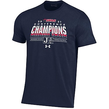 Under Armour Men's Jackson State University 2021 SWAC Conference Champs Locker Room Short Sleeves T-shirt