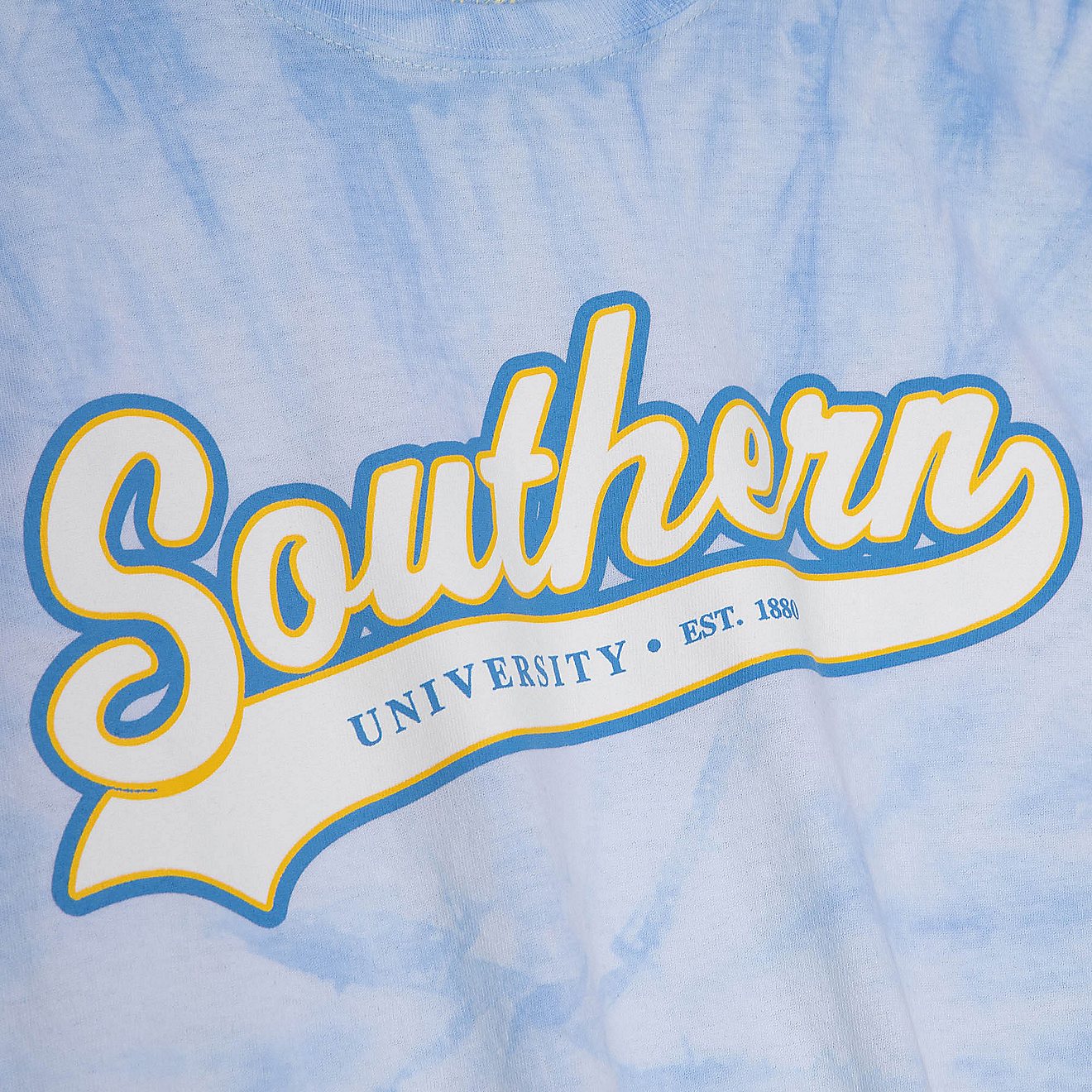Mitchell & Ness Men's Southern University Tailsweep Tie Dye T-shirt                                                              - view number 3