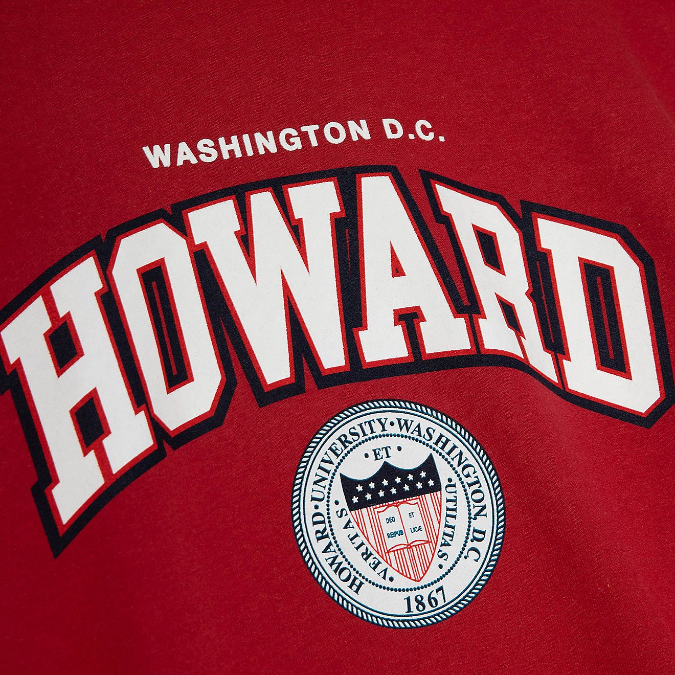 Mitchell & Ness Men's Howard University Classic Crew Neck Long Sleeve T-shirt                                                    - view number 3