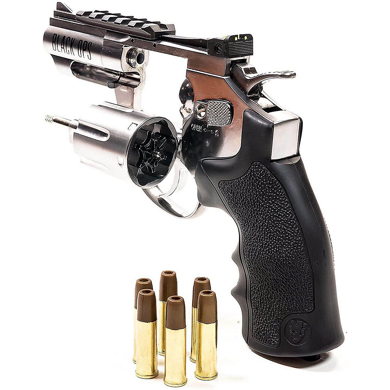 Barra Airguns Black Ops 357 2.5 in Nickel BB Revolver                                                                            - view number 4