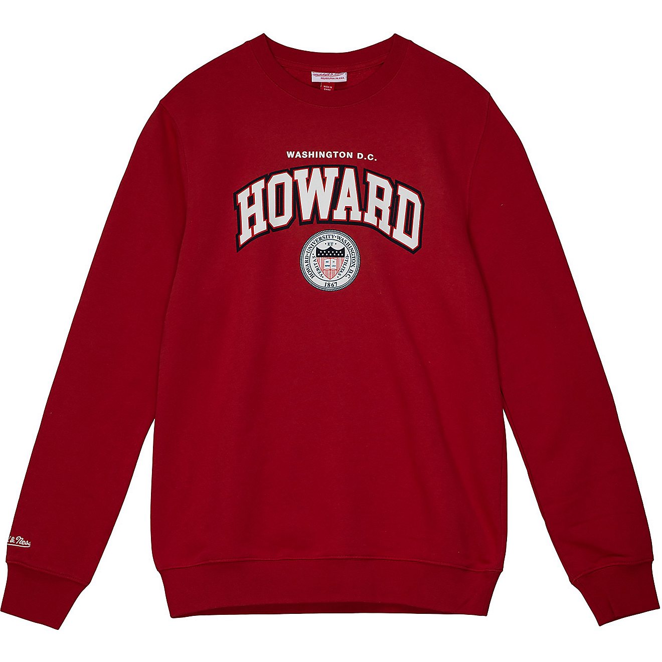 Mitchell & Ness Men's Howard University Classic Crew Neck Long Sleeve T-shirt                                                    - view number 1