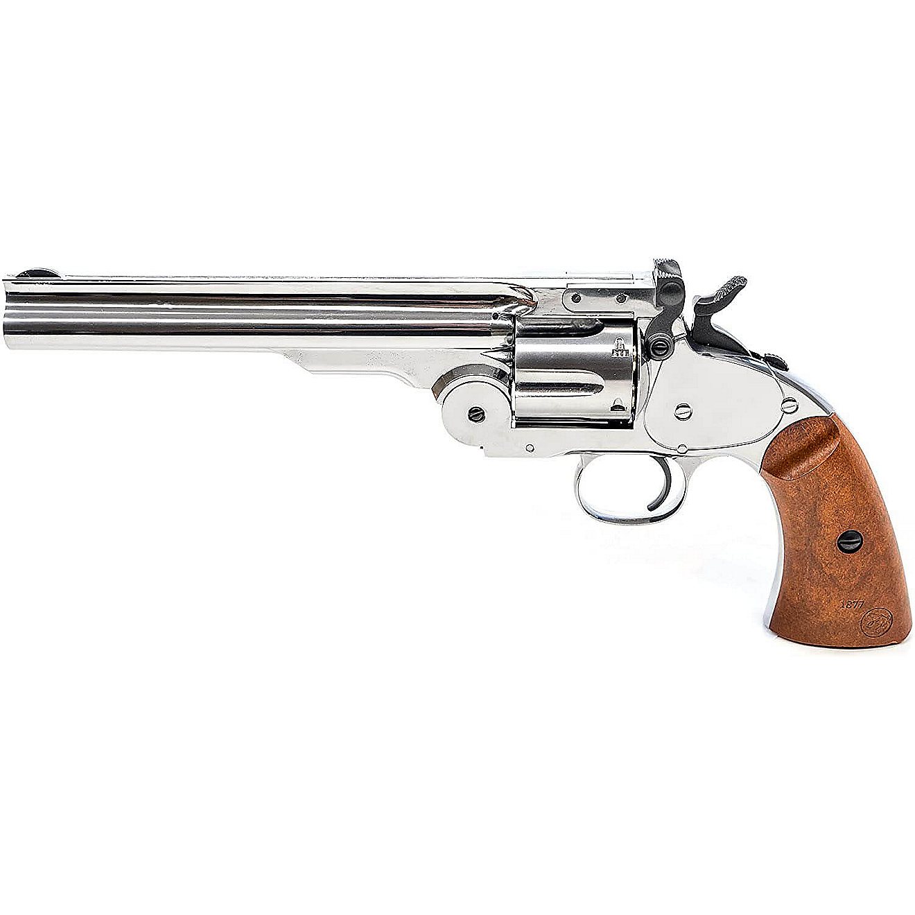 Barra Airguns Schofield Nickel 7 in BB Revolver                                                                                  - view number 1