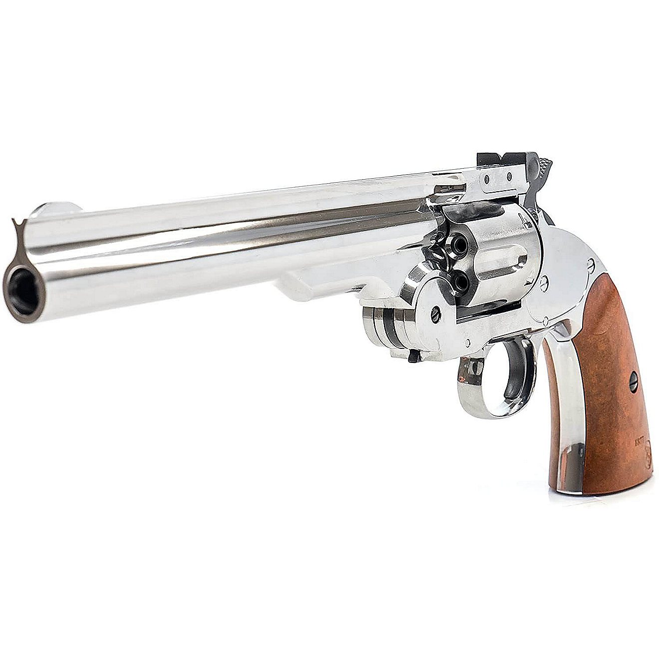Barra Airguns Schofield Nickel 7 in BB Revolver                                                                                  - view number 2