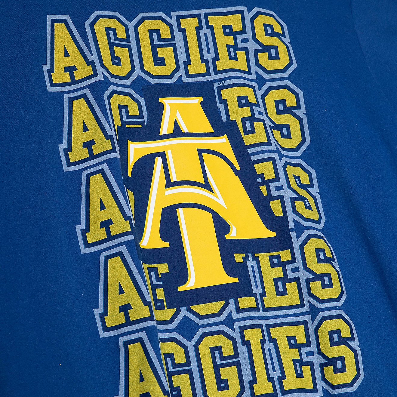 Mitchell & Ness Men's North Carolina A&T University Repeater Short Sleeve T-shirt                                                - view number 3