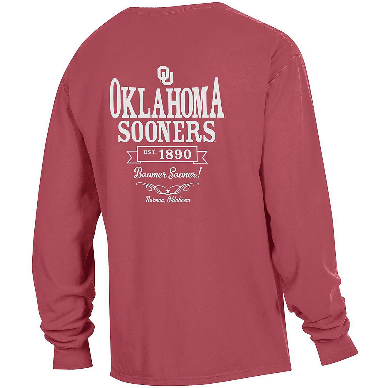 Comfort Wash Men's University of Oklahoma Team Pride Long-Sleeve T-shirt                                                         - view number 1