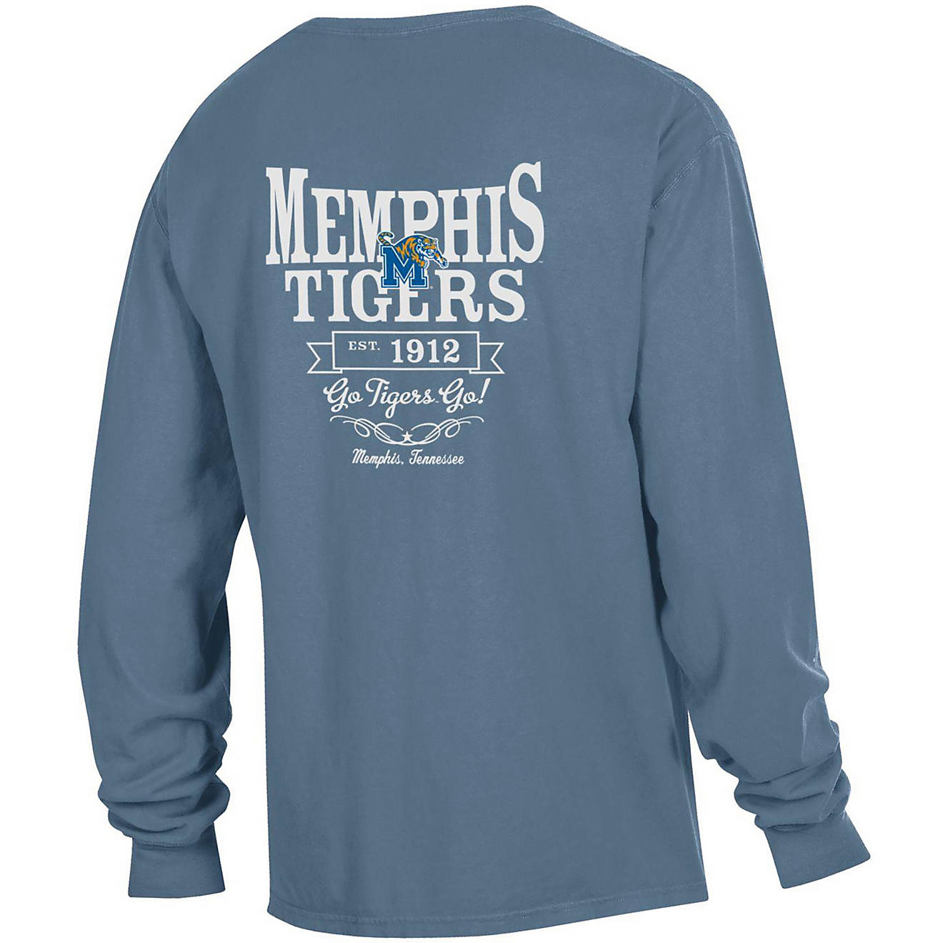 Comfort Wash Men's University of Memphis Team Pride Long-Sleeve T-shirt                                                          - view number 1