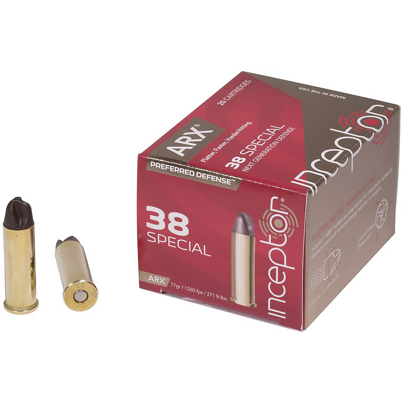 Norma USA Inceptor ARX .38 Special 77-Grain Ammunition - 20 Rounds                                                               - view number 1