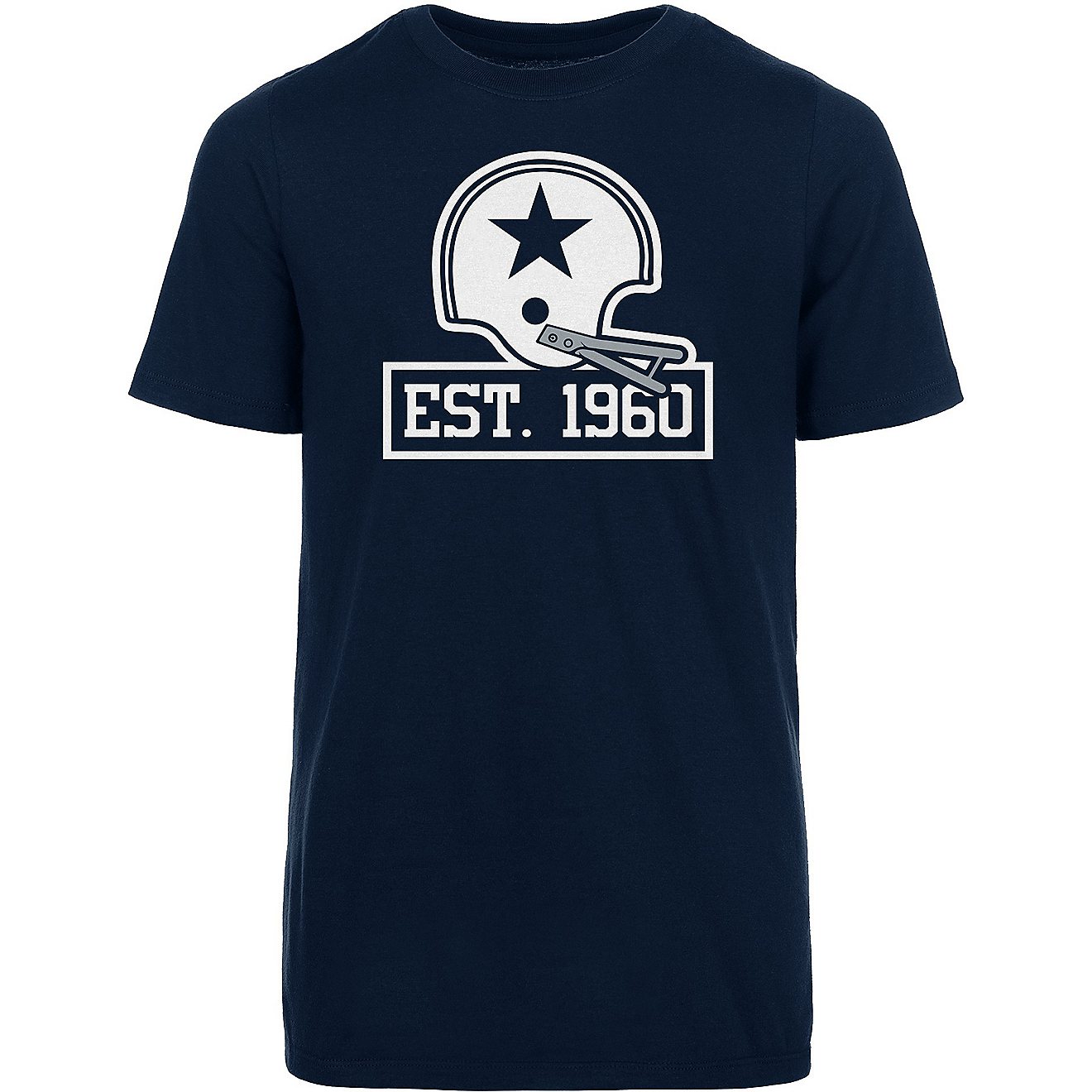 Dallas Cowboys Boys' 60th Anniversary Logo Short Sleeve T-shirt                                                                  - view number 1