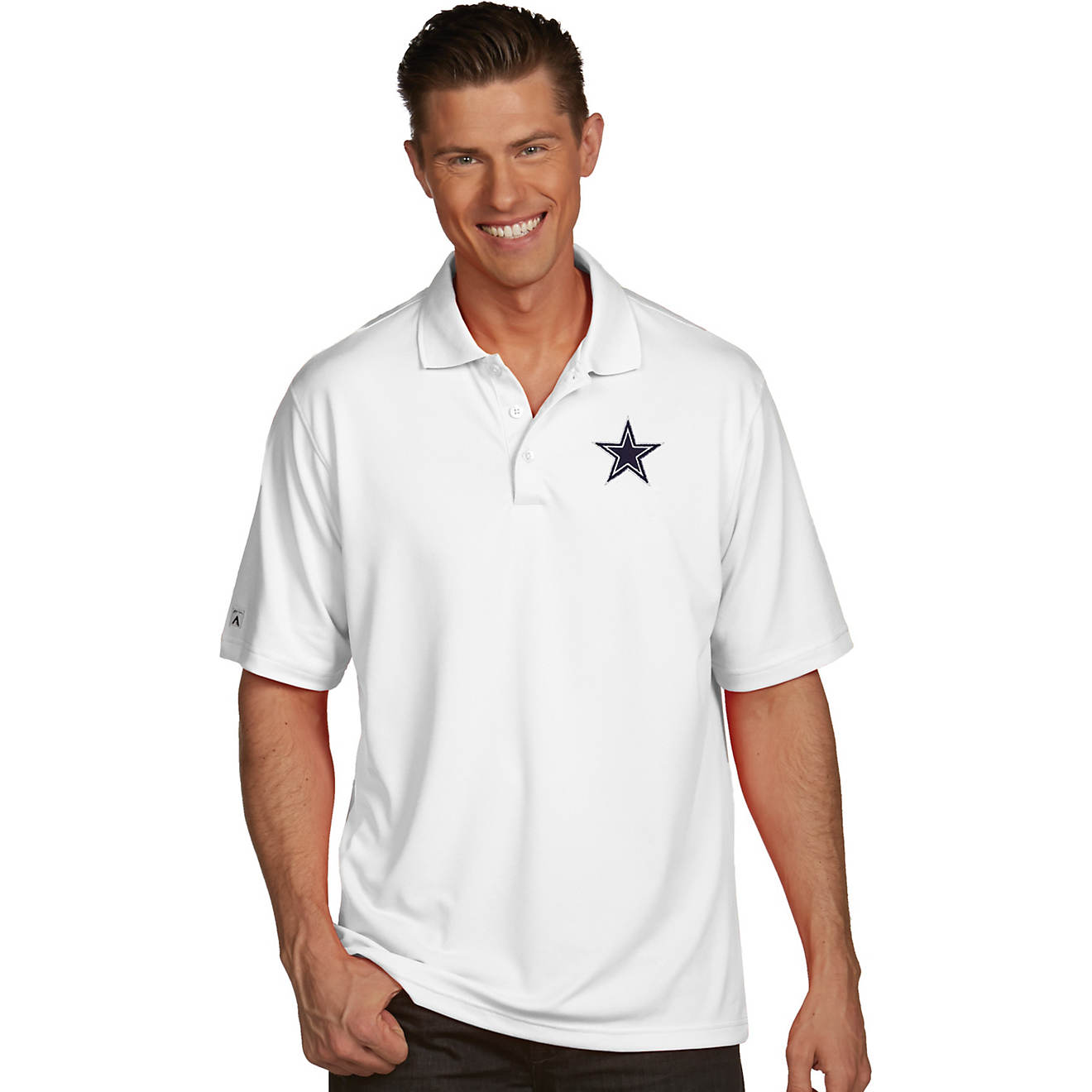 Antigua Men's Dallas Cowboys Pique X-Lite Polo Shirt                                                                             - view number 1