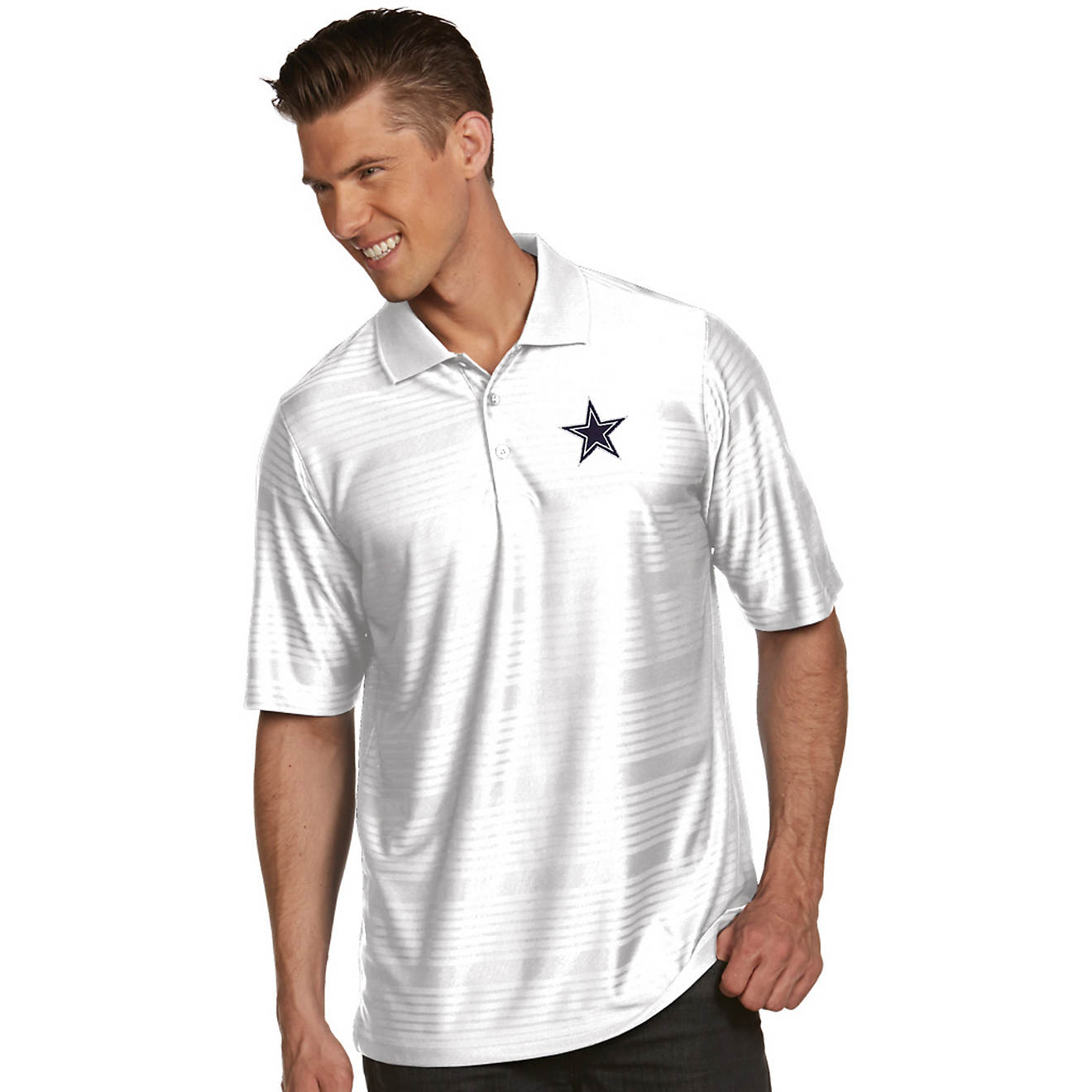 Antigua Men's Dallas Cowboys Illusion Polo Shirt                                                                                 - view number 1