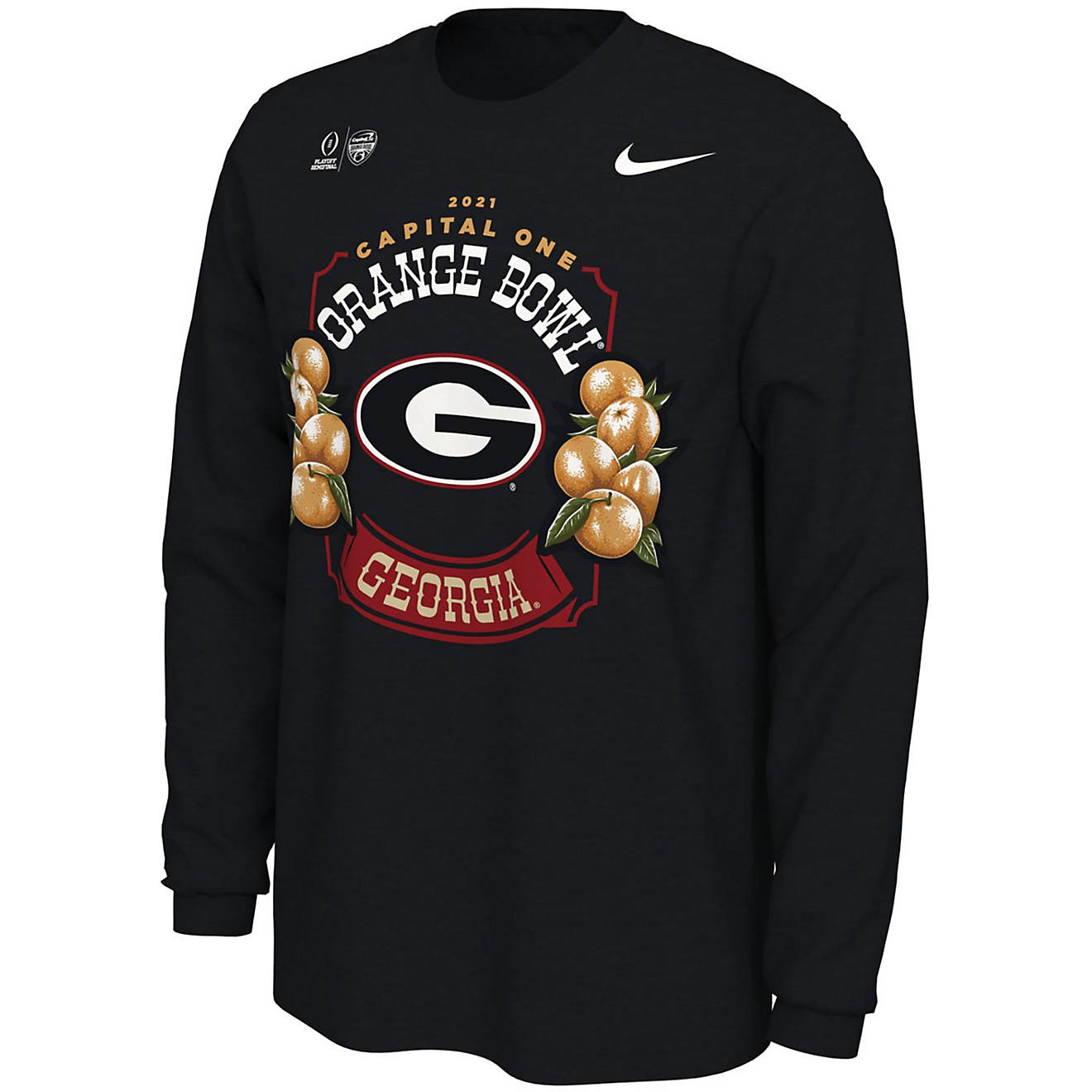 Nike Men's University of Georgia 2021 Bowl Illustrated Long Sleeve T-shirt                                                       - view number 1