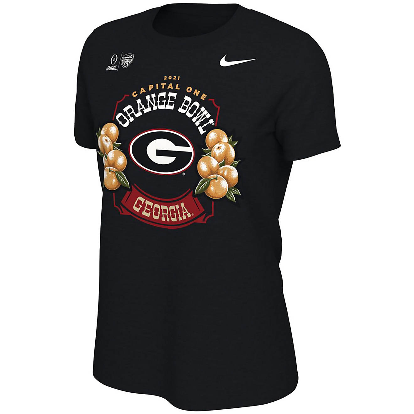 Nike Women's University of Georgia 2021 Bowl Illustrated Short Sleeve T-shirt                                                    - view number 1