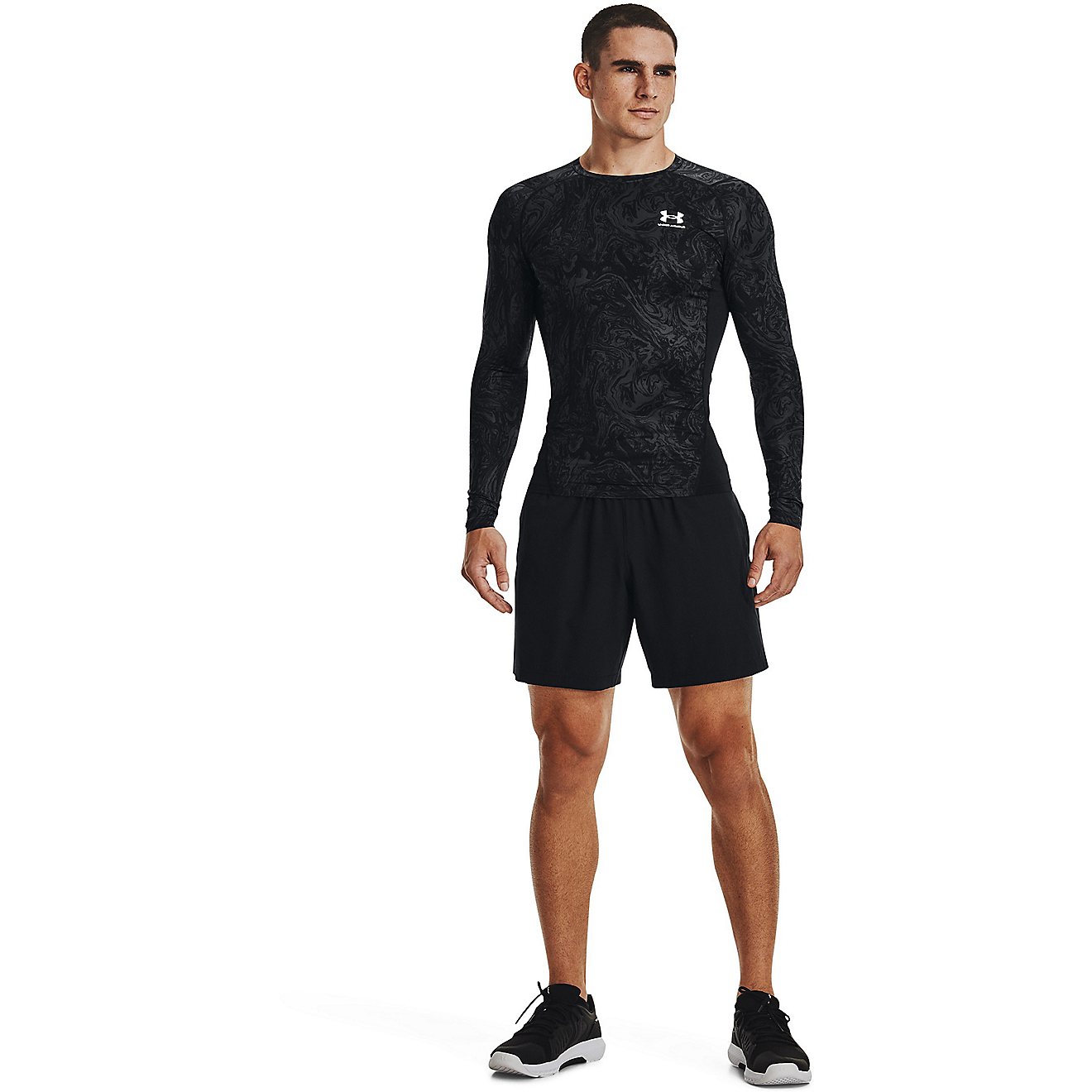 Under Armour Men's HeatGear Armour Compression Print Long Sleeve T-shirt                                                         - view number 3