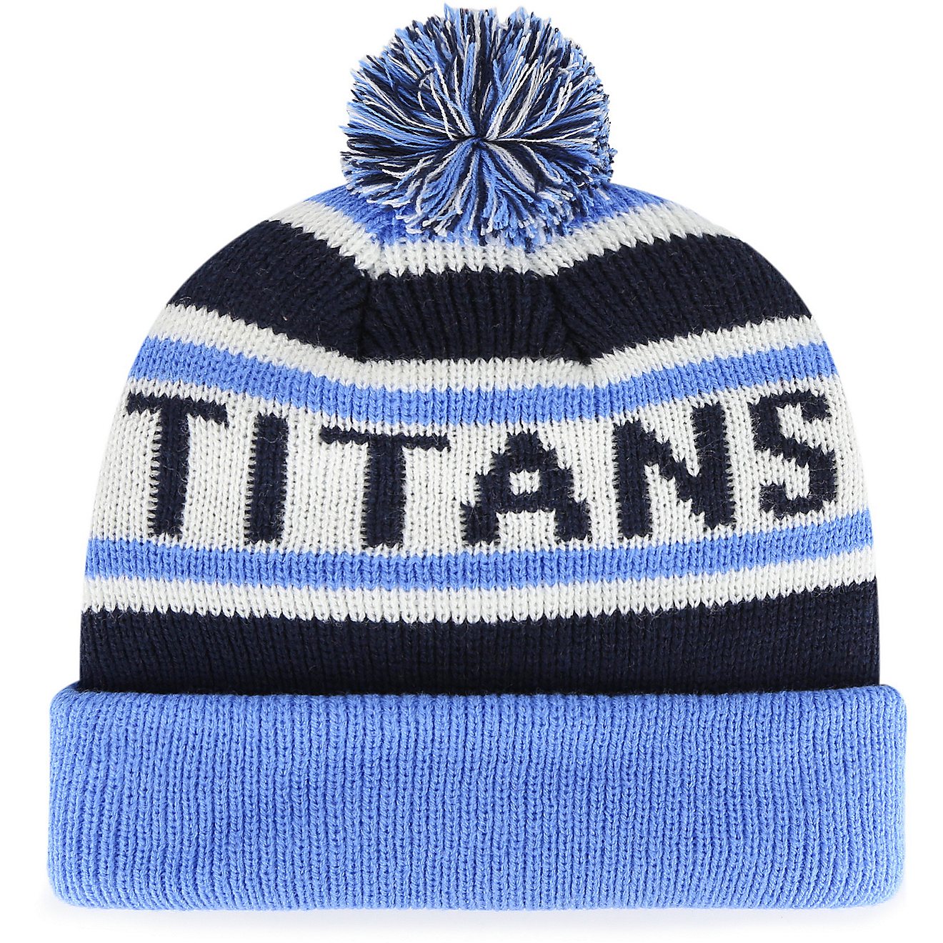 '47 Kids' Tennessee Titans Hangtime Cuff Pom Knit Hat                                                                            - view number 2