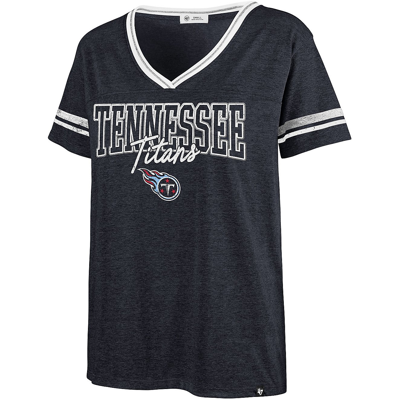 '47 Women's Tennessee Titans Hollow Bring Piper Luxe Short Sleeve T-shirt                                                        - view number 1