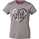BCG Girls' Turbo Peace Love Play GFX Short Sleeve T-shirt                                                                        - view number 1 image