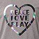 BCG Girls' Turbo Peace Love Play GFX Short Sleeve T-shirt                                                                        - view number 3 image
