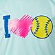 BCG Girls' I Love Softball Turbo Graphic Short Sleeve T-shirt                                                                    - view number 3 image