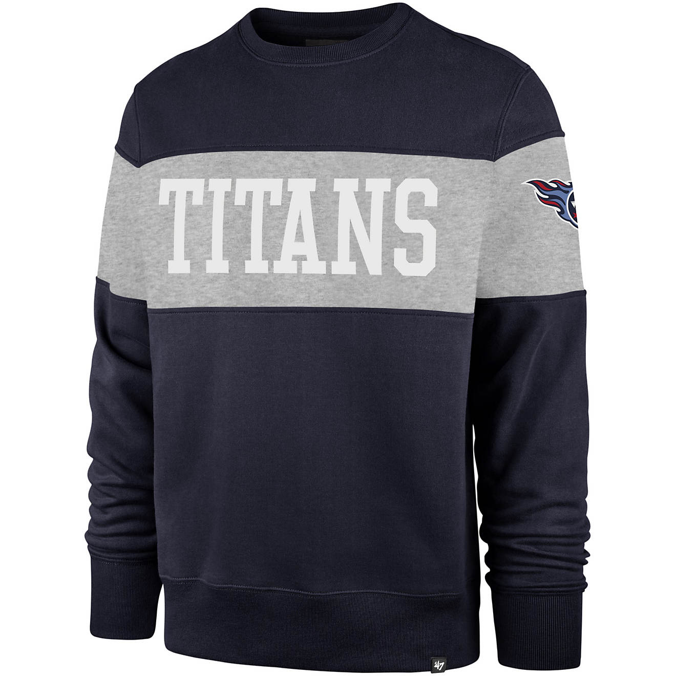 '47 Men's Tennessee Titans Interstate Crew Pullover Sweatshirt                                                                   - view number 1