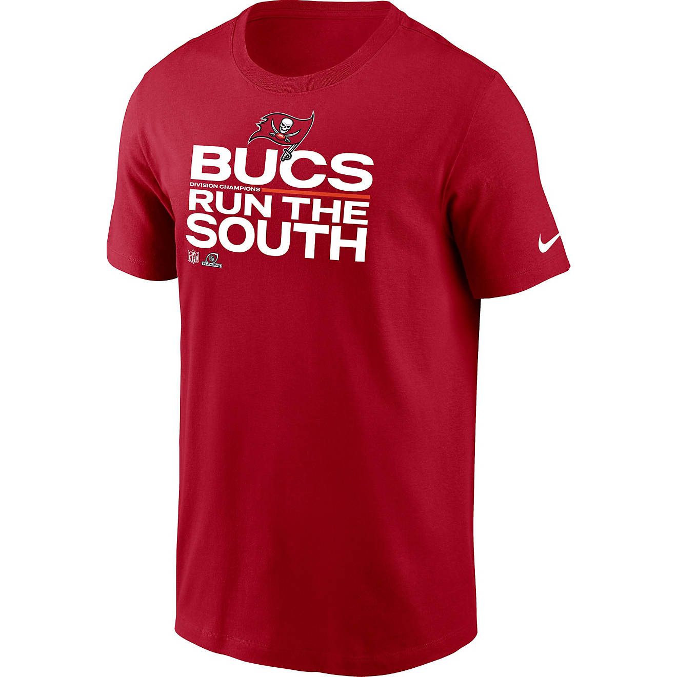 Nike Men's Tampa Bay Buccaneers 2021 Division Champs Trophy Collection Short Sleeve T-shirt                                      - view number 1