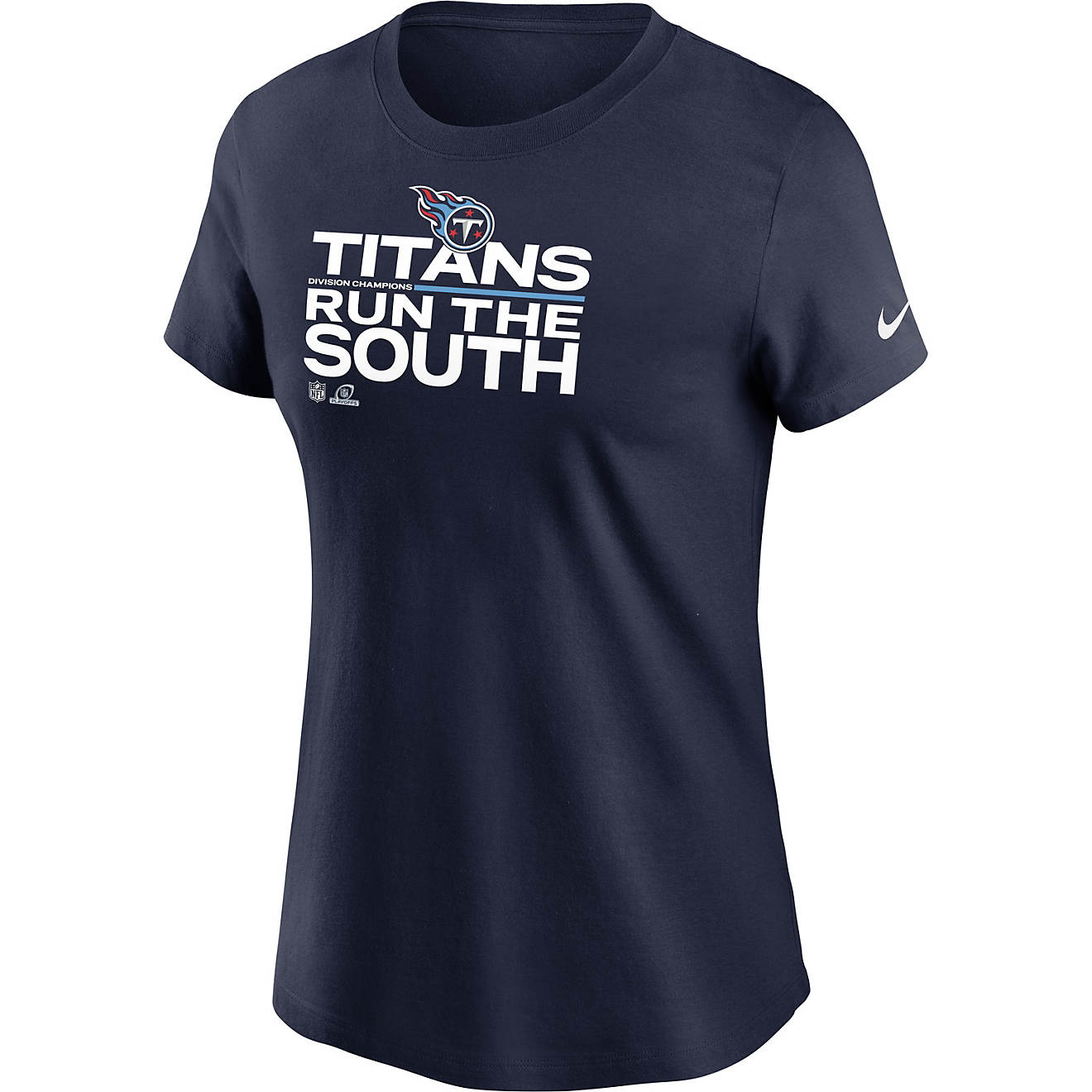 Nike Women's Tennessee Titans 2021 Division Champs Trophy Collection Short Sleeve T-shirt                                        - view number 1