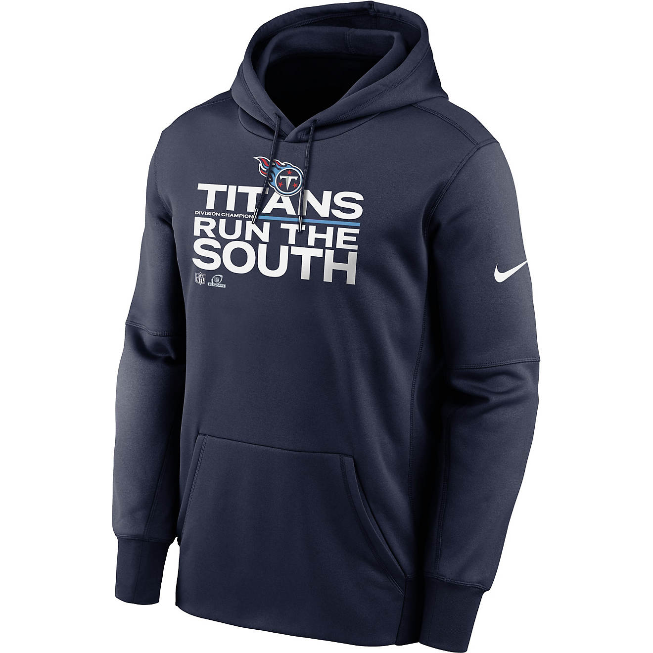 Nike Men's Tennessee Titans 2021 Division Champs Trophy Collection Long Sleeve Hoodie                                            - view number 1