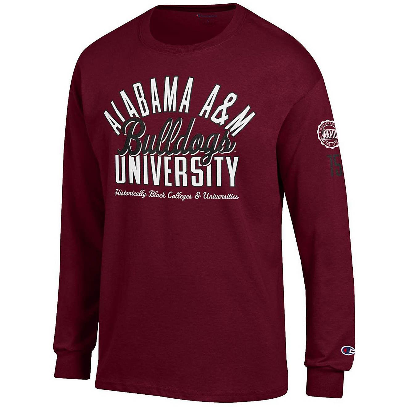 Champion Men's Alabama A&M University Team Arch Hit Long Sleeve T-shirt                                                          - view number 1
