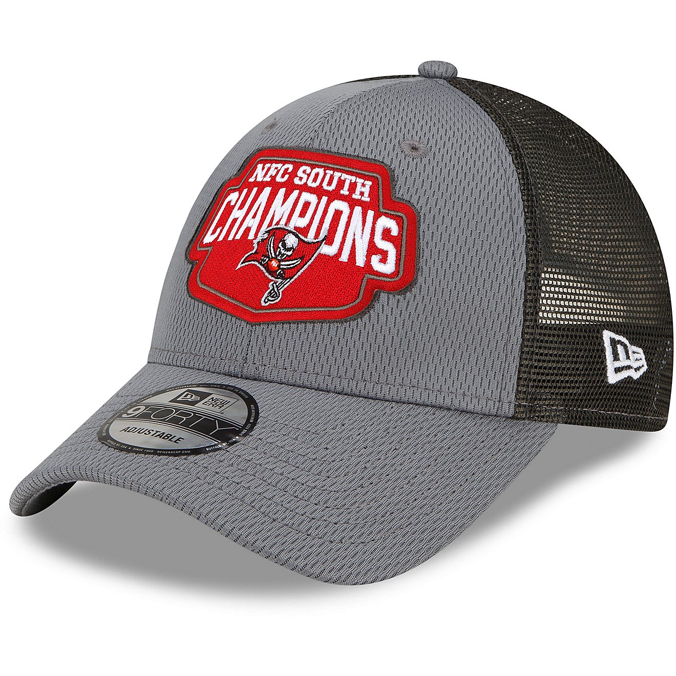 New Era Men's Tampa Bay Buccaneers 2021 NFL Division Champs Locker Room 9FORTY Cap                                               - view number 7