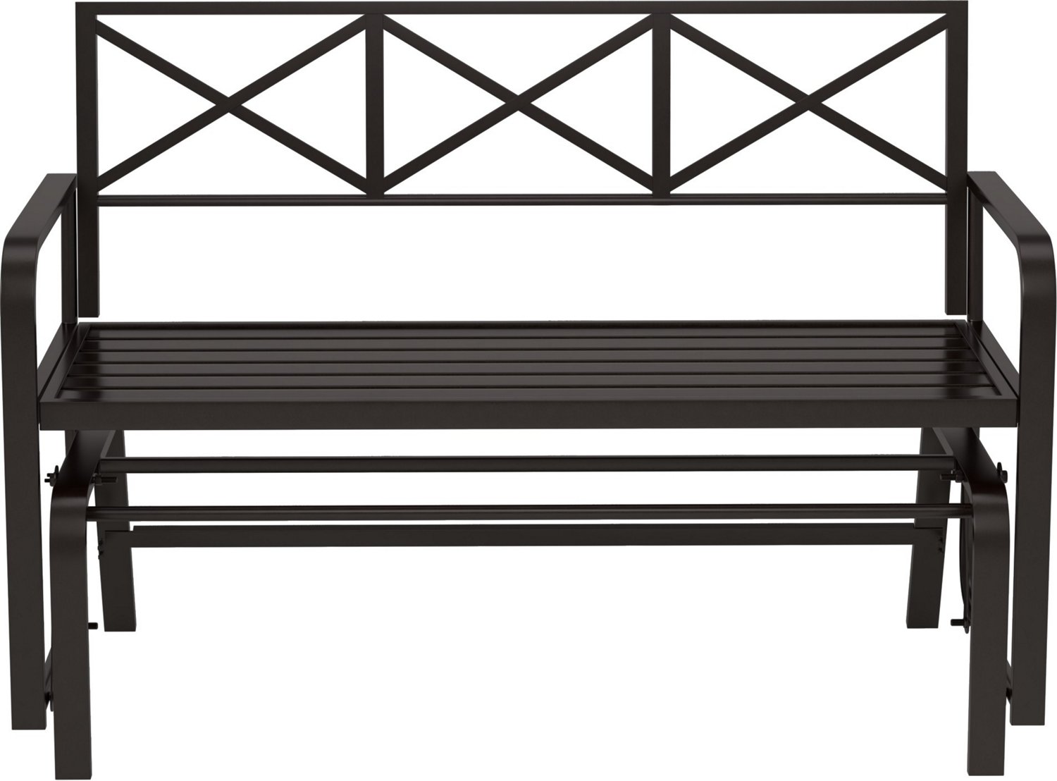 Mosaic Mary Metal Bench Glider                                                                                                  