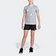 adidas Girls' Heather Roll Short Sleeve T-shirt                                                                                  - view number 1 image