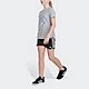 adidas Girls' Heather Roll Short Sleeve T-shirt                                                                                  - view number 4 image