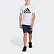 adidas Boys’ AEROREADY Elastic Waistband Big Logo Shorts                                                                       - view number 1 image