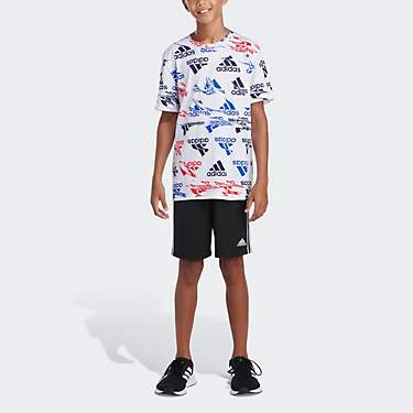 adidas Boys’ Glitchy Allover Print T-shirt                                                                                    