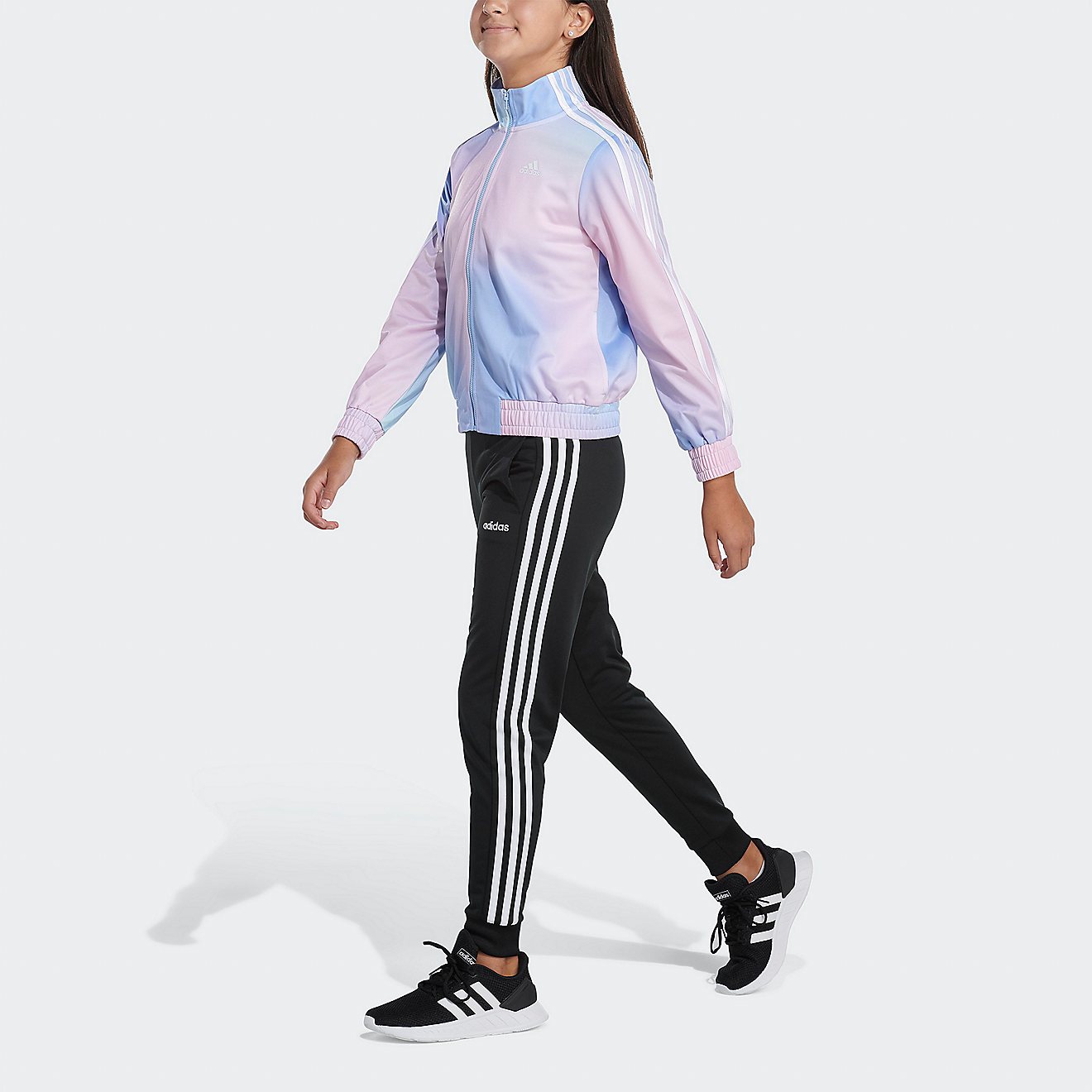 adidas Girls' Glow Tricot AOP Jacket                                                                                             - view number 4