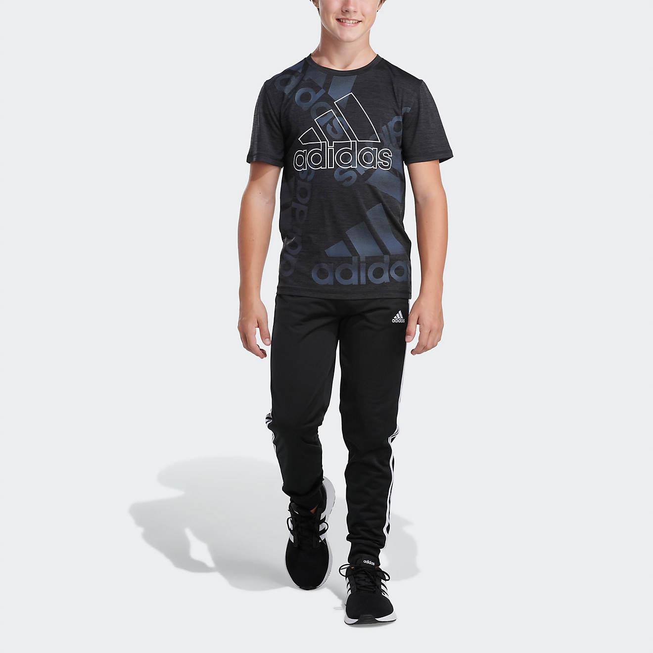 adidas Boys' BOS Toss Graphic Short Sleeve T-shirt                                                                               - view number 1