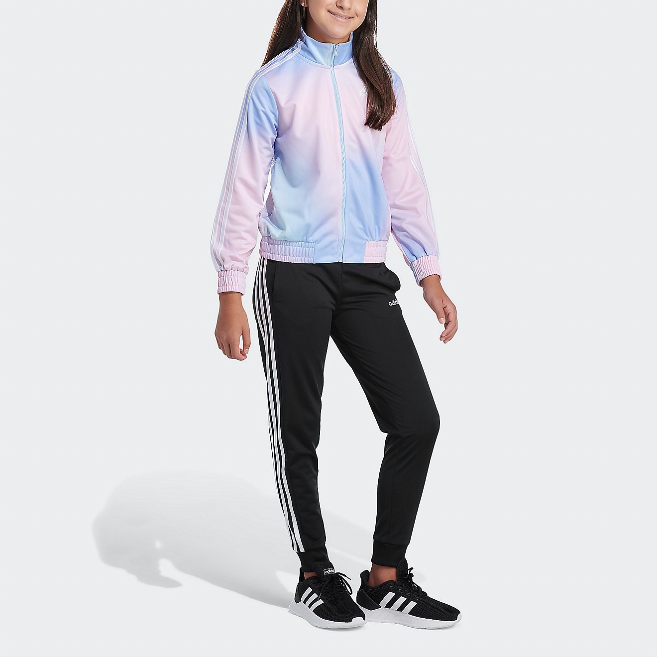 adidas Girls' Glow Tricot AOP Jacket                                                                                             - view number 1